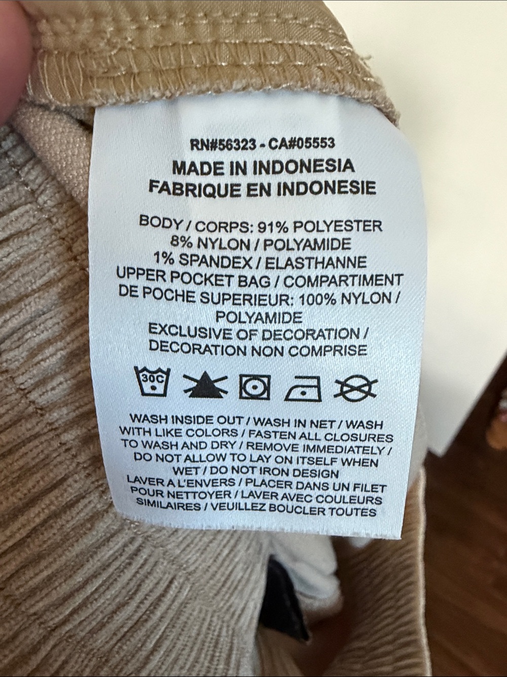NWOT Nike Air Jordan Women’s Corduroy Chicago Trousers Desert Size Medium - Picture 15 of 15